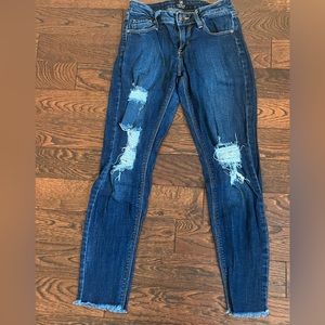 JustBlack Denim Skinny Distressed Jeans